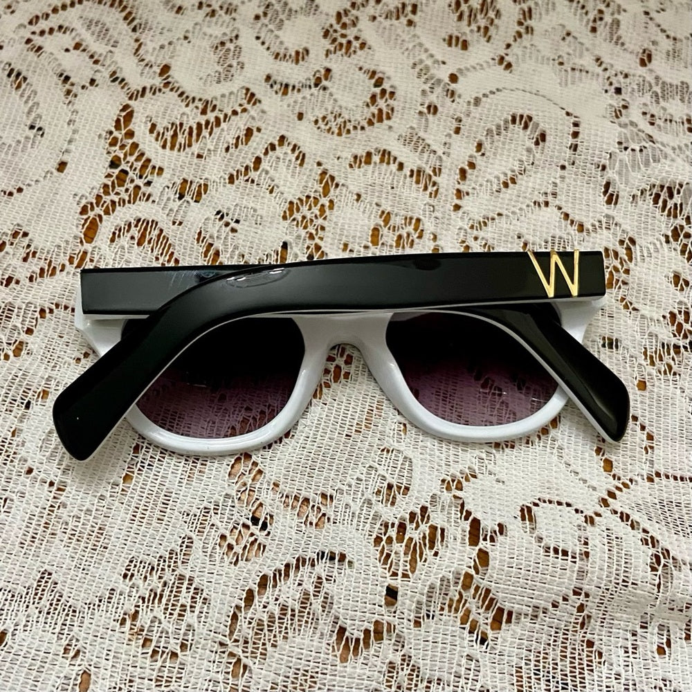Wildfox Monroe Black and White Sunglasses with Original Case