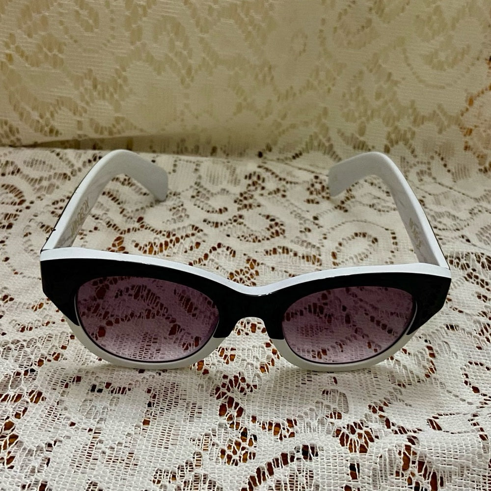 Wildfox Monroe Black and White Sunglasses with Original Case