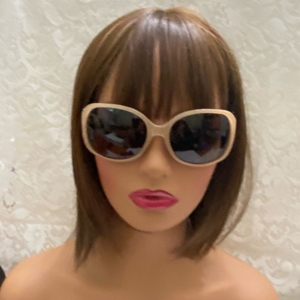 Vintage Oscar dela Renta Orange-Tan Reptile Sunglasses Mod 1247P 615