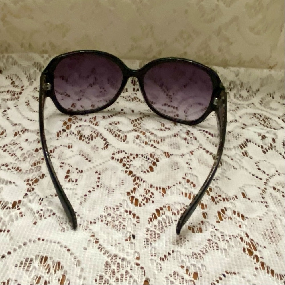 Vintage Guess Purplish Black Oversized Sunglasses