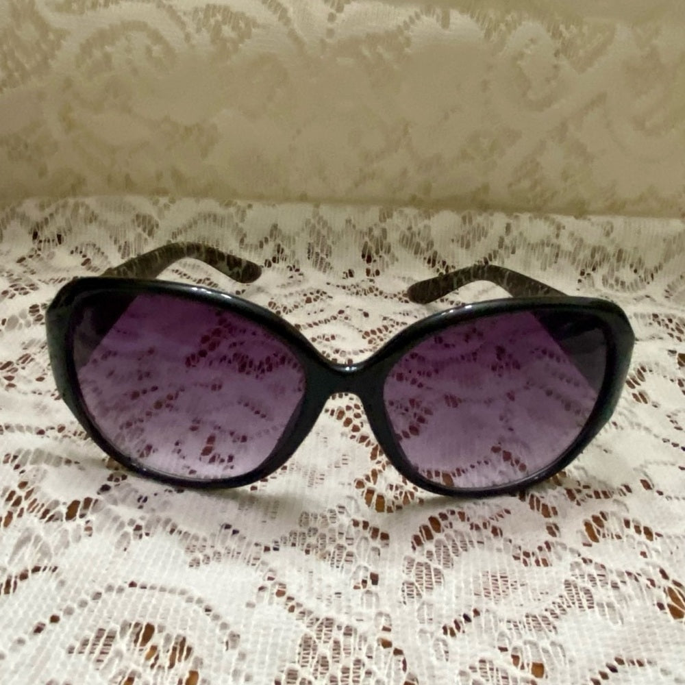Vintage Guess Purplish Black Oversized Sunglasses