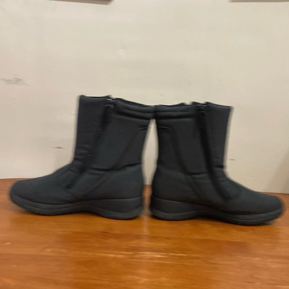 Totes Zippy Black Water Repellent Snow Boots Size 9