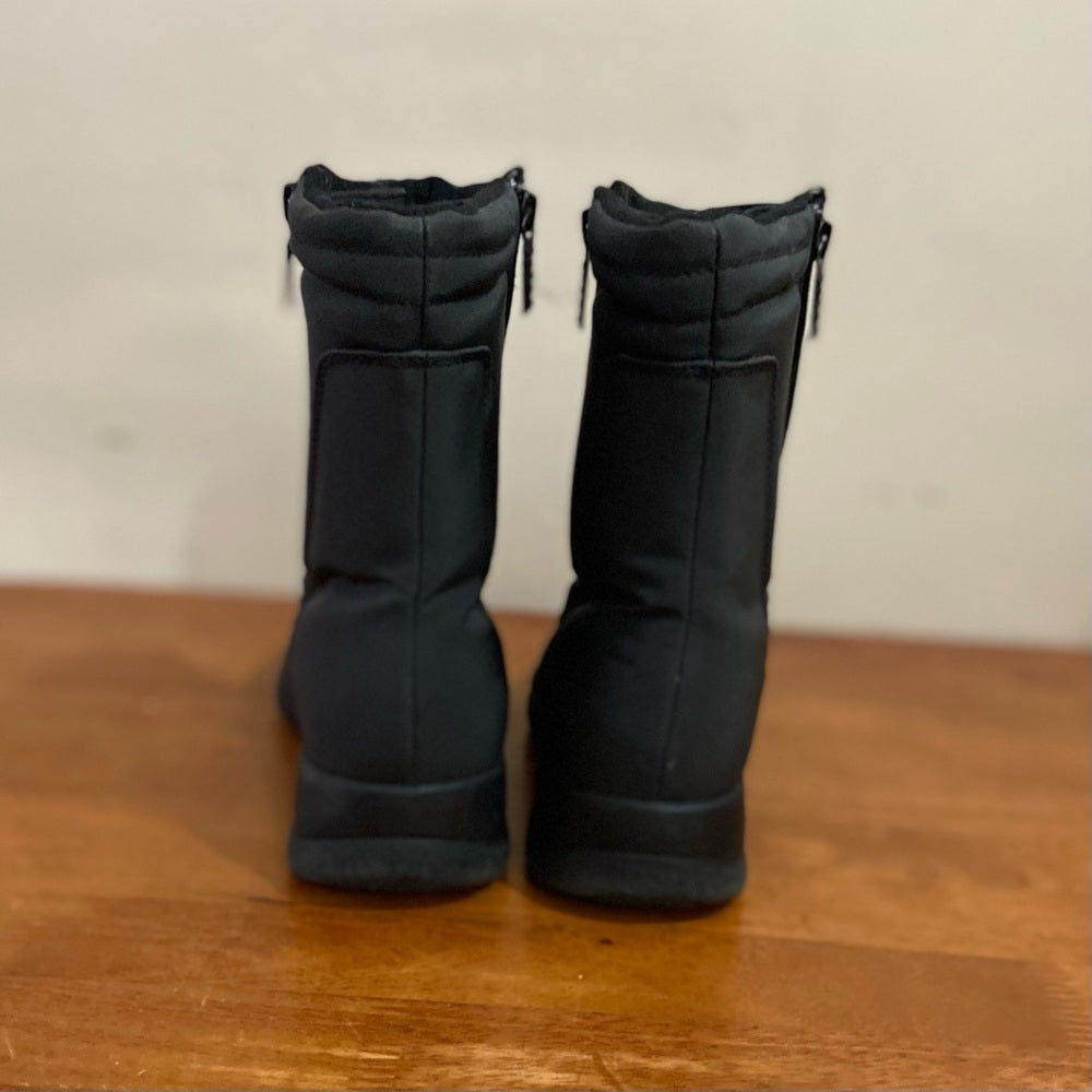 Totes Zippy Black Water Repellent Snow Boots Size 9