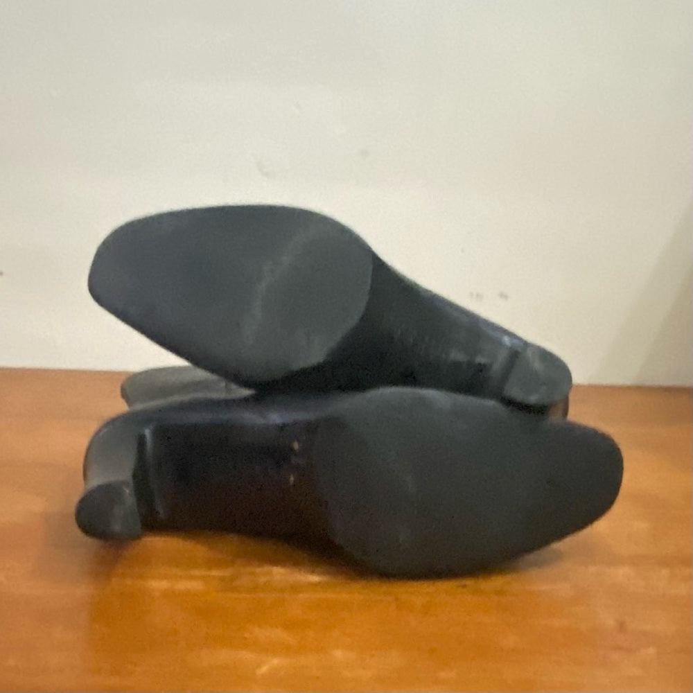 Ralph Lauren Black Leather Boots Size 9