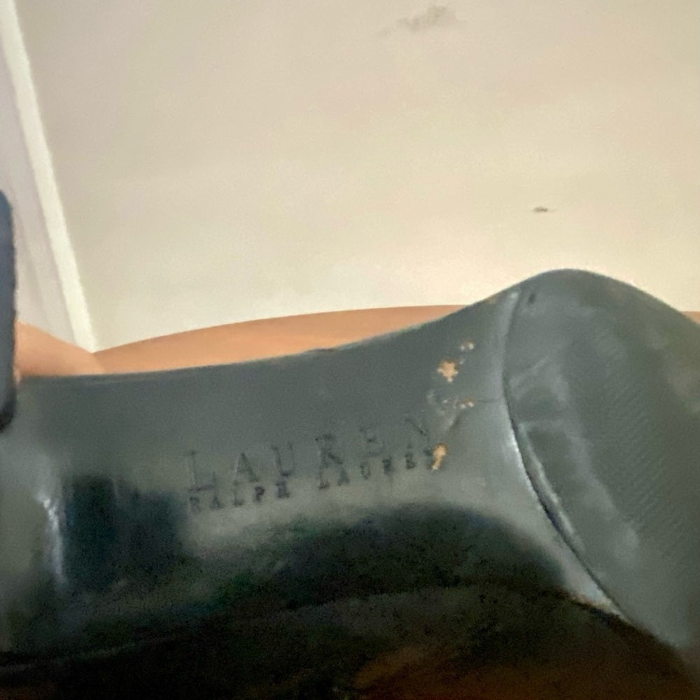 Ralph Lauren Black Leather Boots Size 9