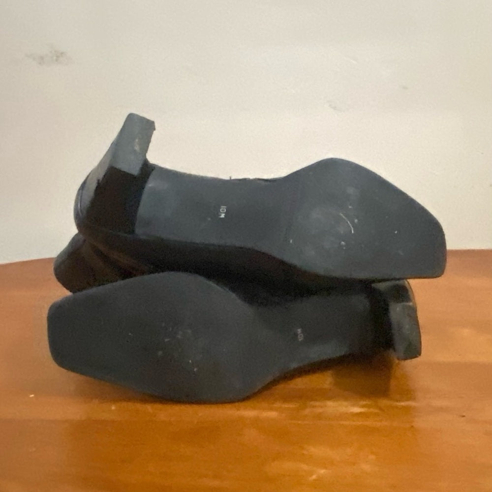 DKNY Black Leather Boots Size 9-10
