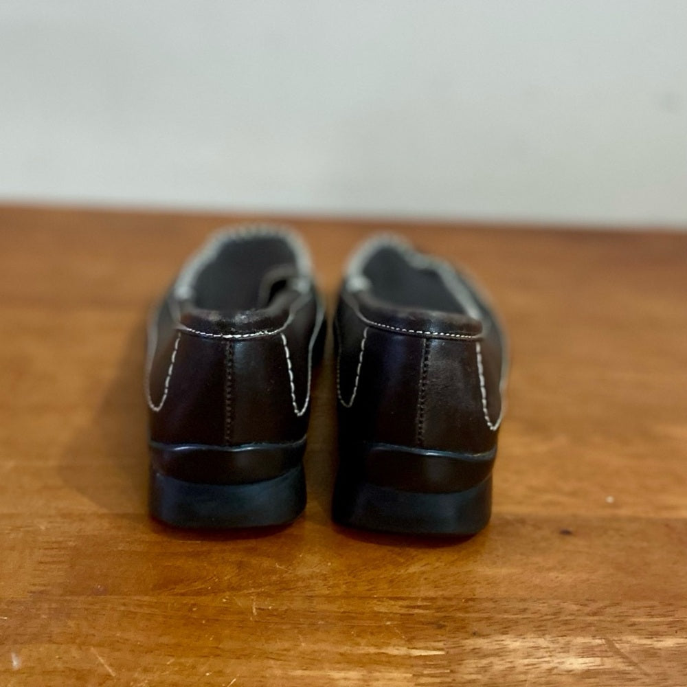 Dockers Brown Leather Flat Shoes Size 6M