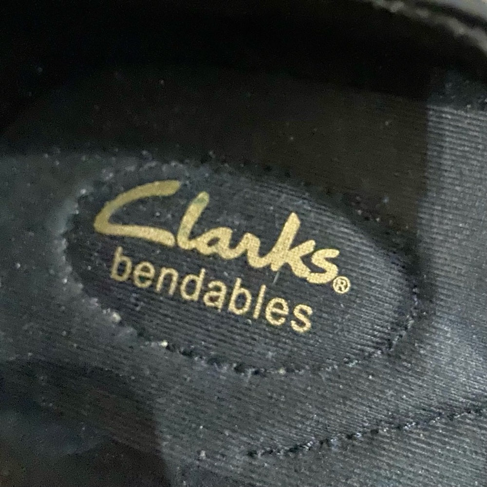 Clarks Bendables Black Leather Ankle Boots -Size 6