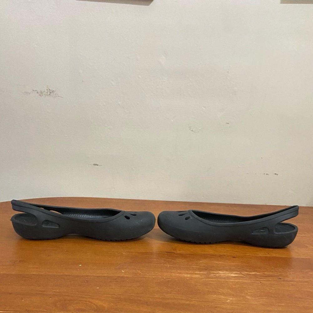 Crocs Black Shoes - Slip on - Loafer Size 9W