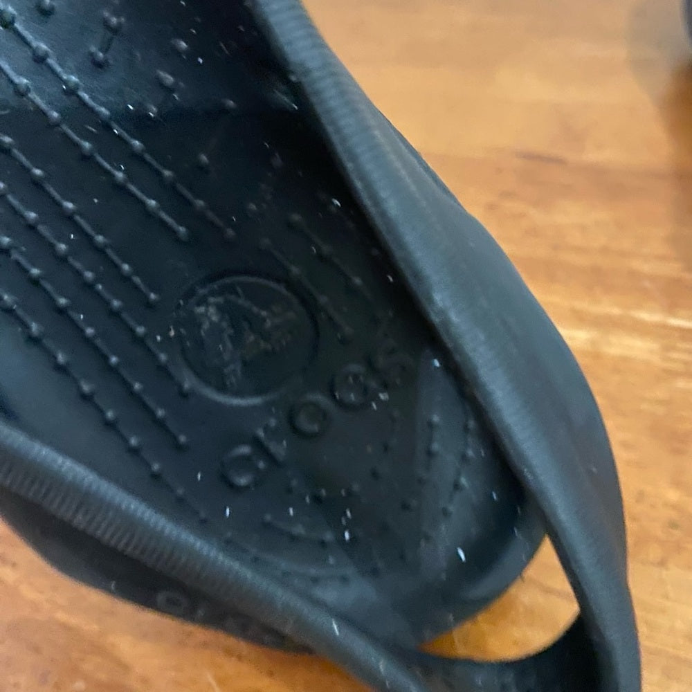 Crocs Black Shoes - Slip on - Loafer Size 9W