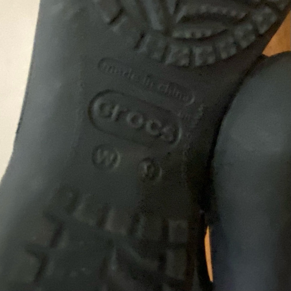 Crocs Black Shoes - Slip on - Loafer Size 9W