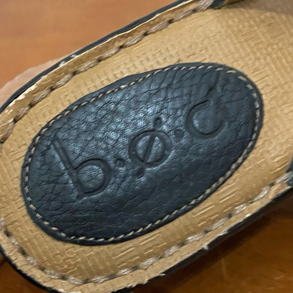 BOC Black Wedge Sandals Size 8/ 39