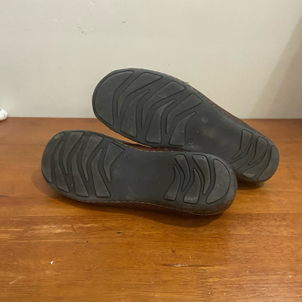 Merona Brown Leather Sneakers-Loafers Size 9