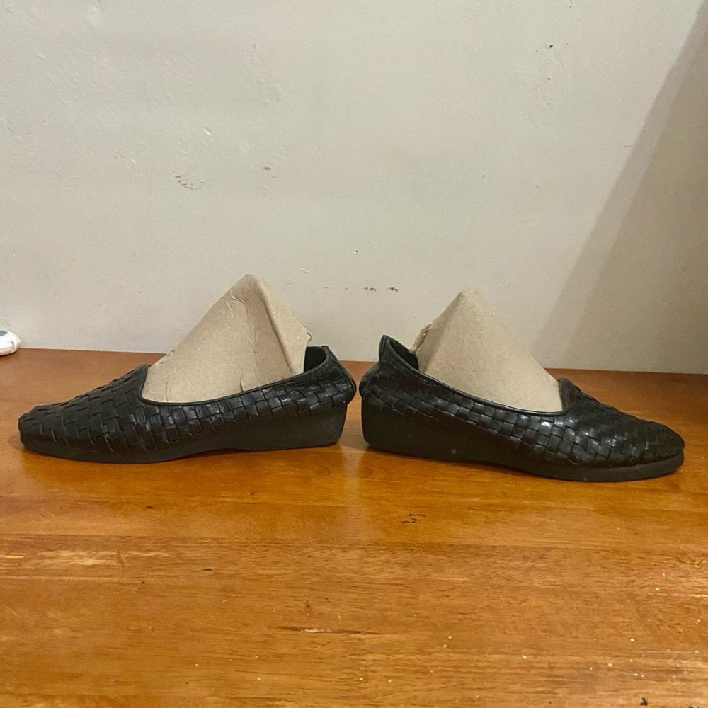 Comfy, Black Woven Shoes Size-8B