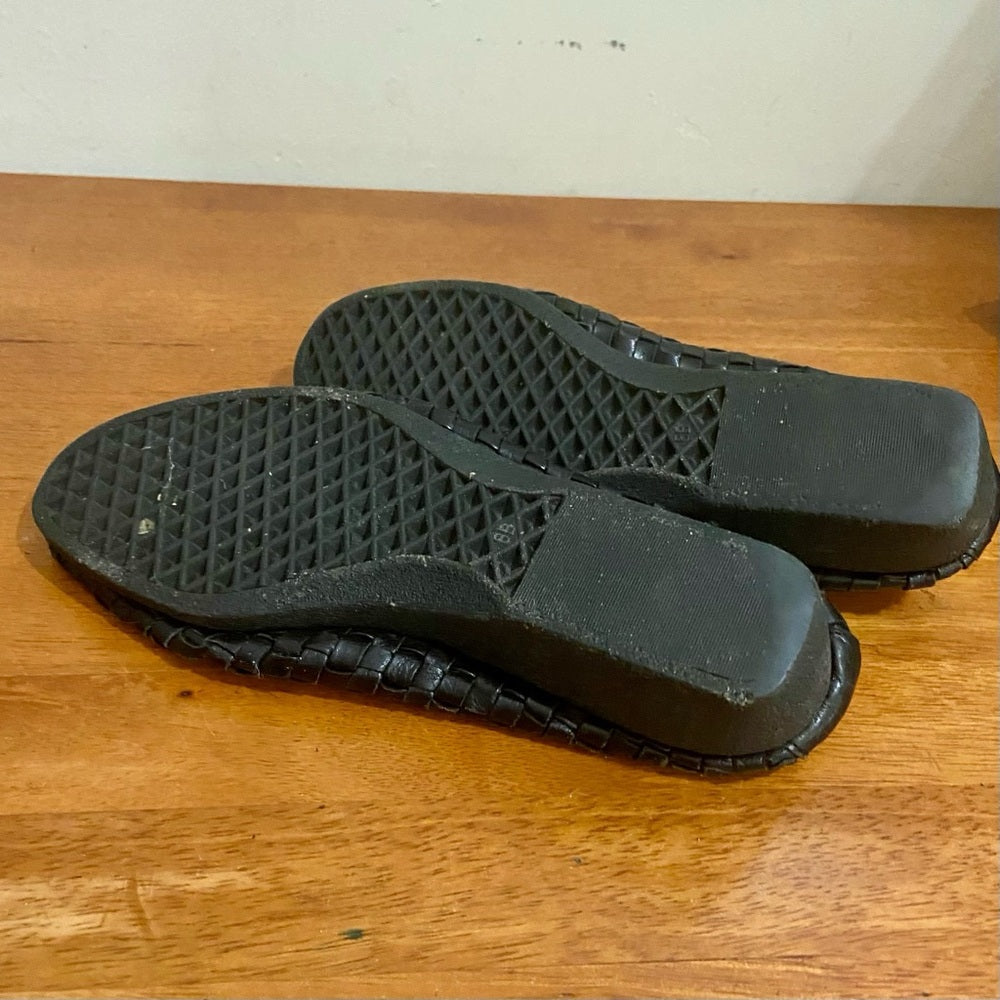 Comfy, Black Woven Shoes Size-8B