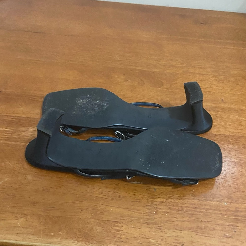 Unisa Black Heeled Sandals Size 8