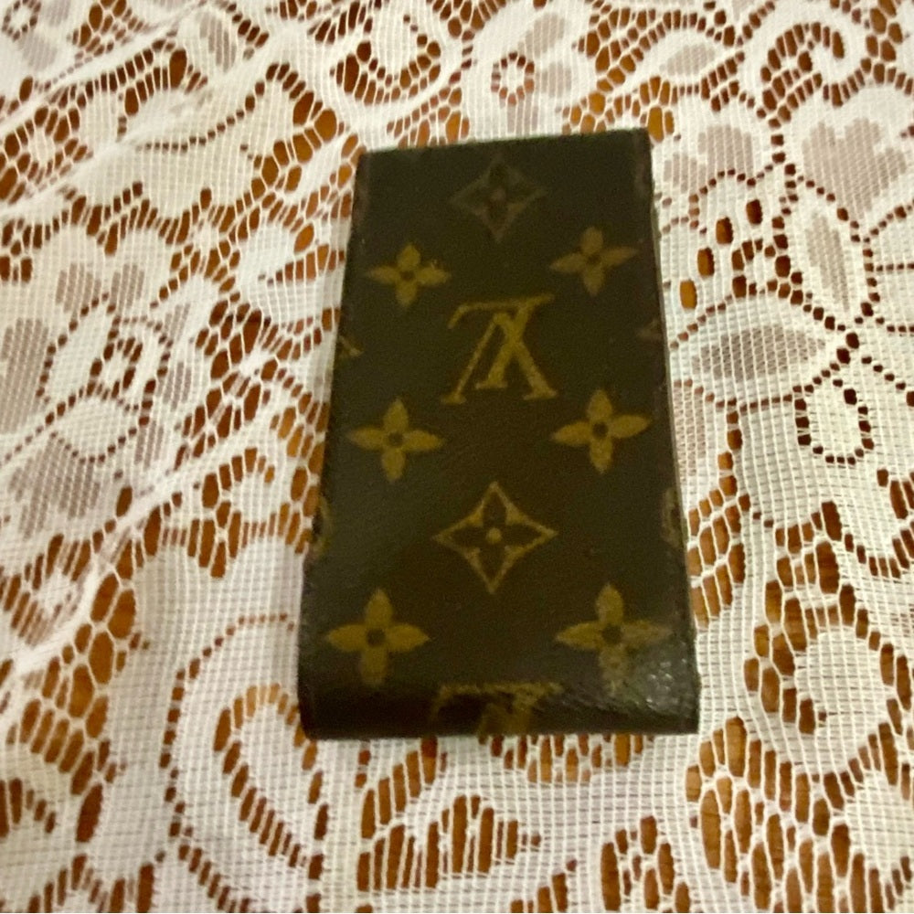 Vintage Louis Vuitton Brown Mono Cigarrete Case, Eye Glass, Cell Phone Case