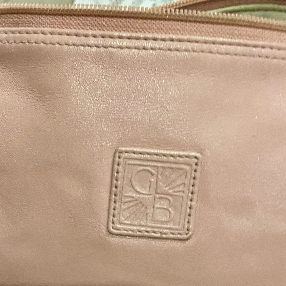 Gianni Bernini Pink Leather Crossbody-Shoulder Bag 9in x 6.5in x 2.25in