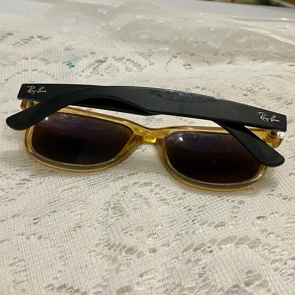 Rayban Wayfarer, Italy Amber Sunglasses RB2132 945/57 55#18 145 3P (Frame Only)