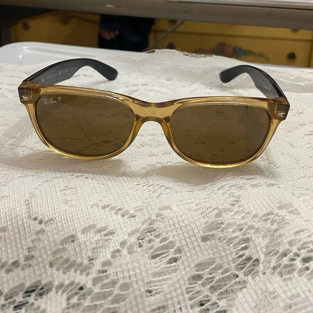 Rayban Wayfarer, Italy Amber Sunglasses RB2132 945/57 55#18 145 3P (Frame Only)