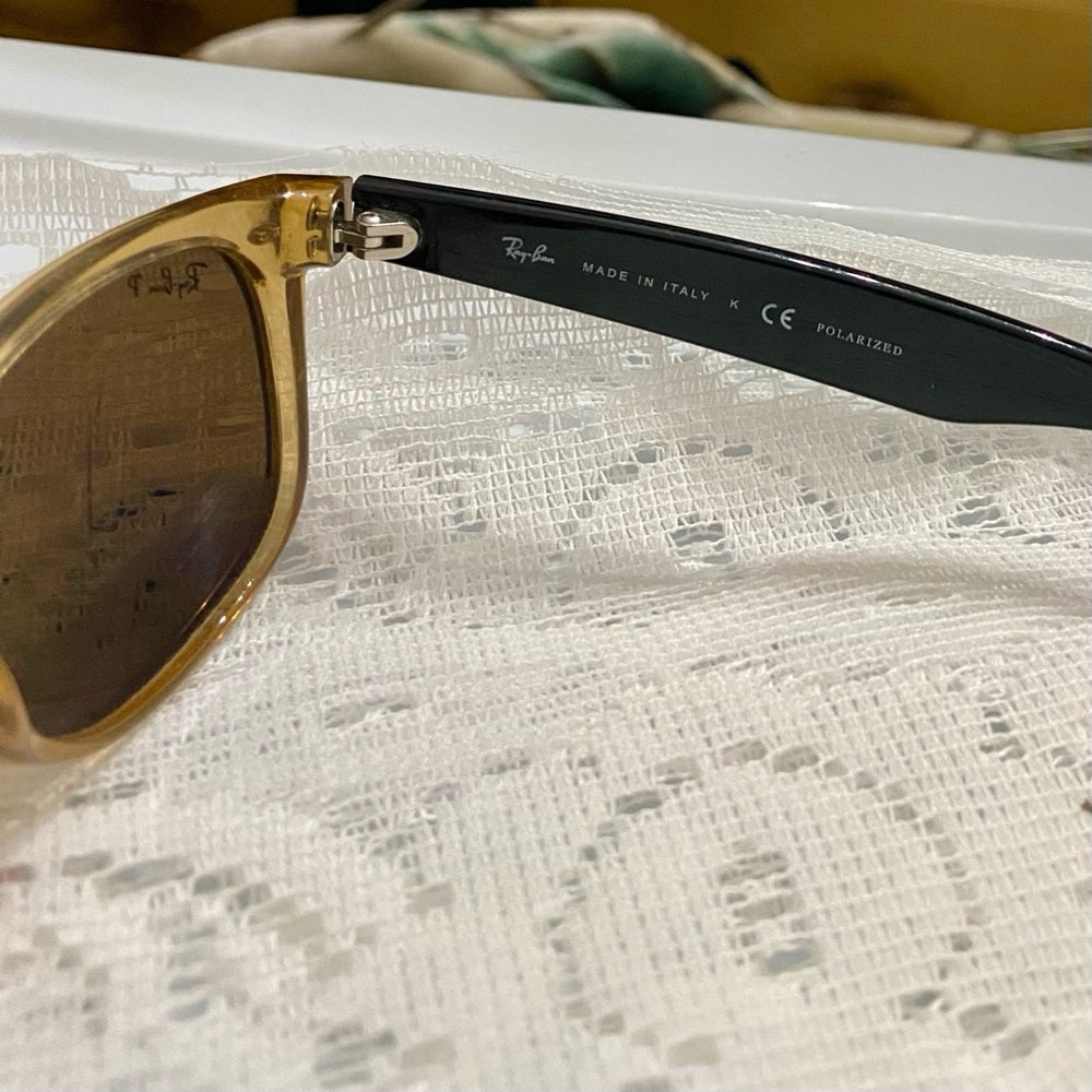 Rayban Wayfarer, Italy Amber Sunglasses RB2132 945/57 55#18 145 3P (Frame Only)