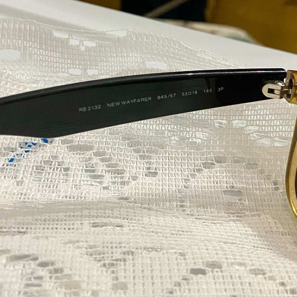 Rayban Wayfarer, Italy Amber Sunglasses RB2132 945/57 55#18 145 3P (Frame Only)