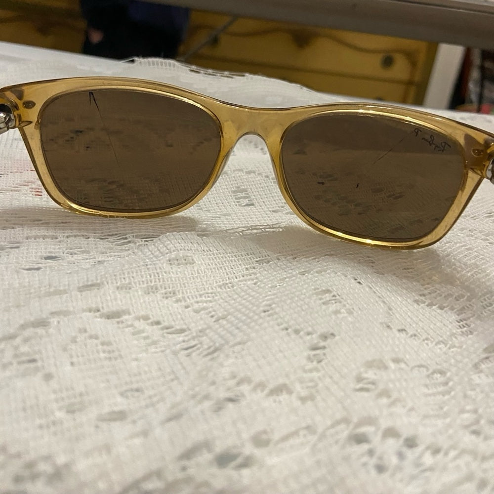 Rayban Wayfarer, Italy Amber Sunglasses RB2132 945/57 55#18 145 3P (Frame Only)