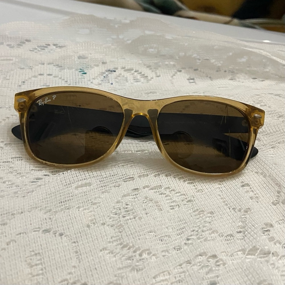 Rayban Wayfarer, Italy Amber Sunglasses RB2132 945/57 55#18 145 3P (Frame Only)