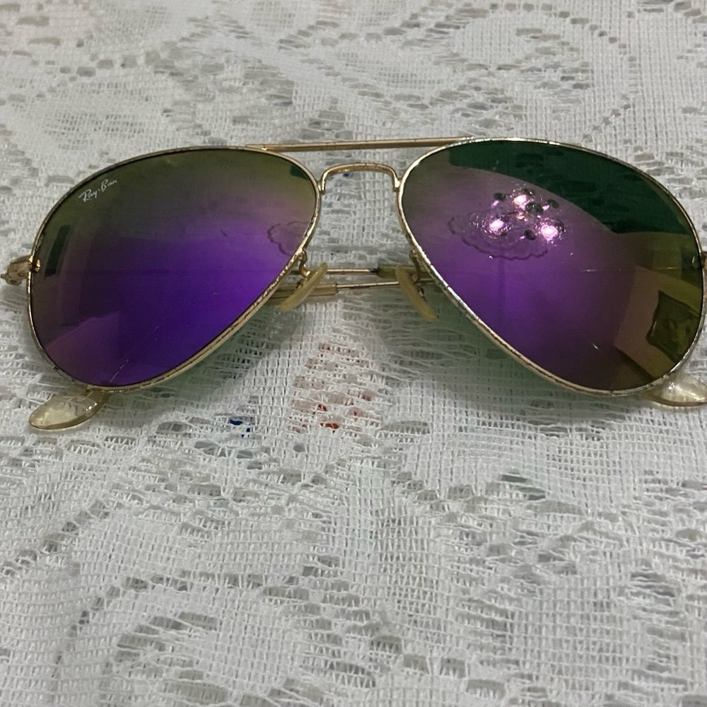 Ray-Ban. Iridescent Purple-Green Sunglasses
