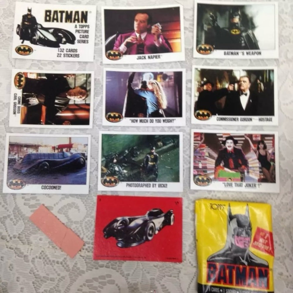 Vintage 1980s DC Comics 1pack- 10 Cards Batman -Joker Cards