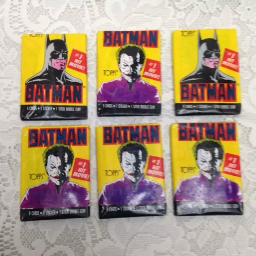 Vintage 1980s DC Comics 1pack- 10 Cards Batman -Joker Cards