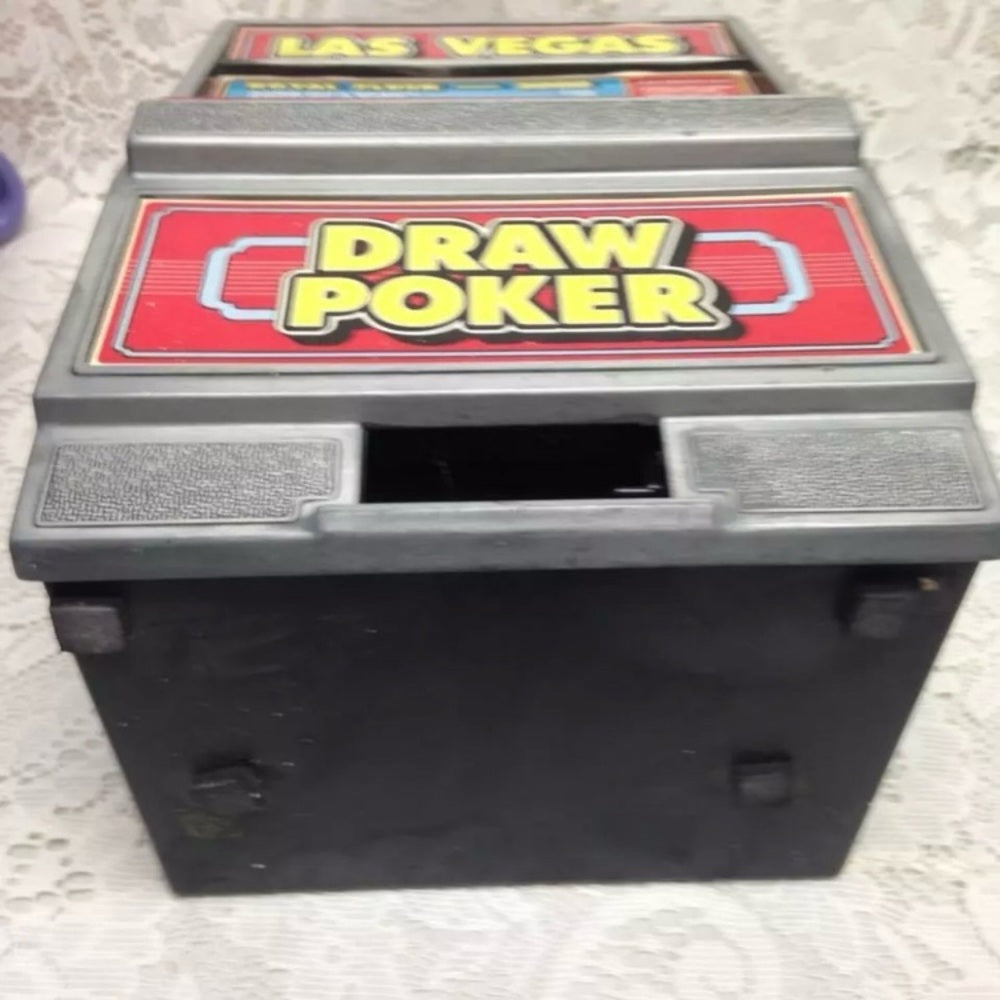 Vintage, Radica Las Vegas Royal Flush 3000 Electronic Draw Poker Coin Bank(E0721