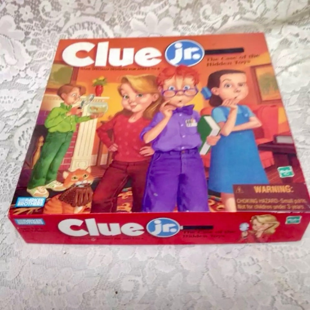 Parker Bros. -Hasbro, Clue Jr. Boardgame- The Case of the Hidden Toys
