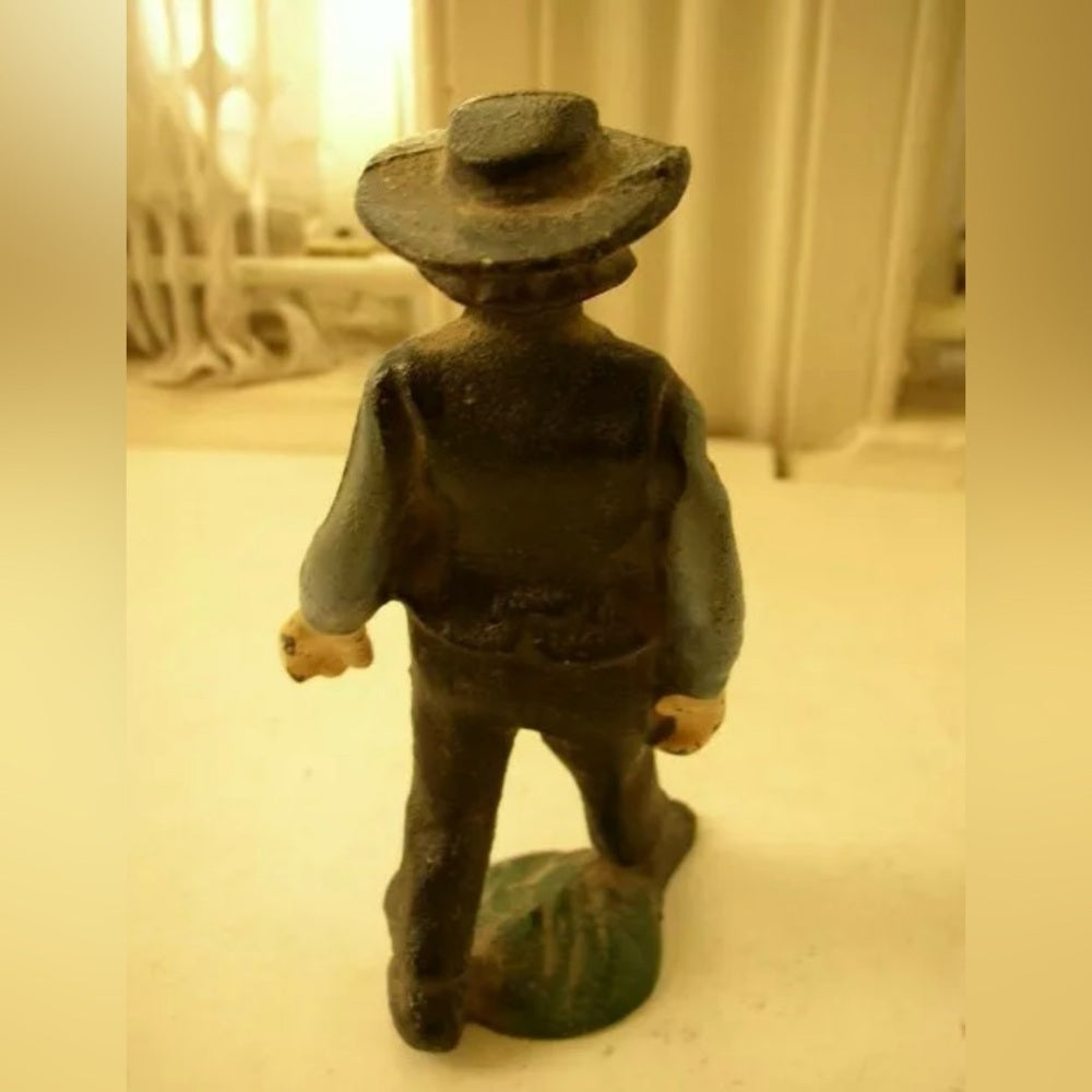 Vintage, Rare, 3-pc Cast Iron Amish Family