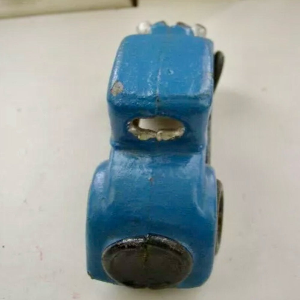 Vintage, Blue Cast Iron Classic 1920s Automobile