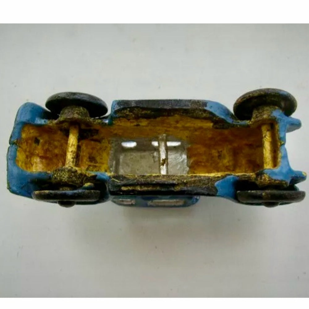 Vintage, Blue Cast Iron Classic 1920s Automobile