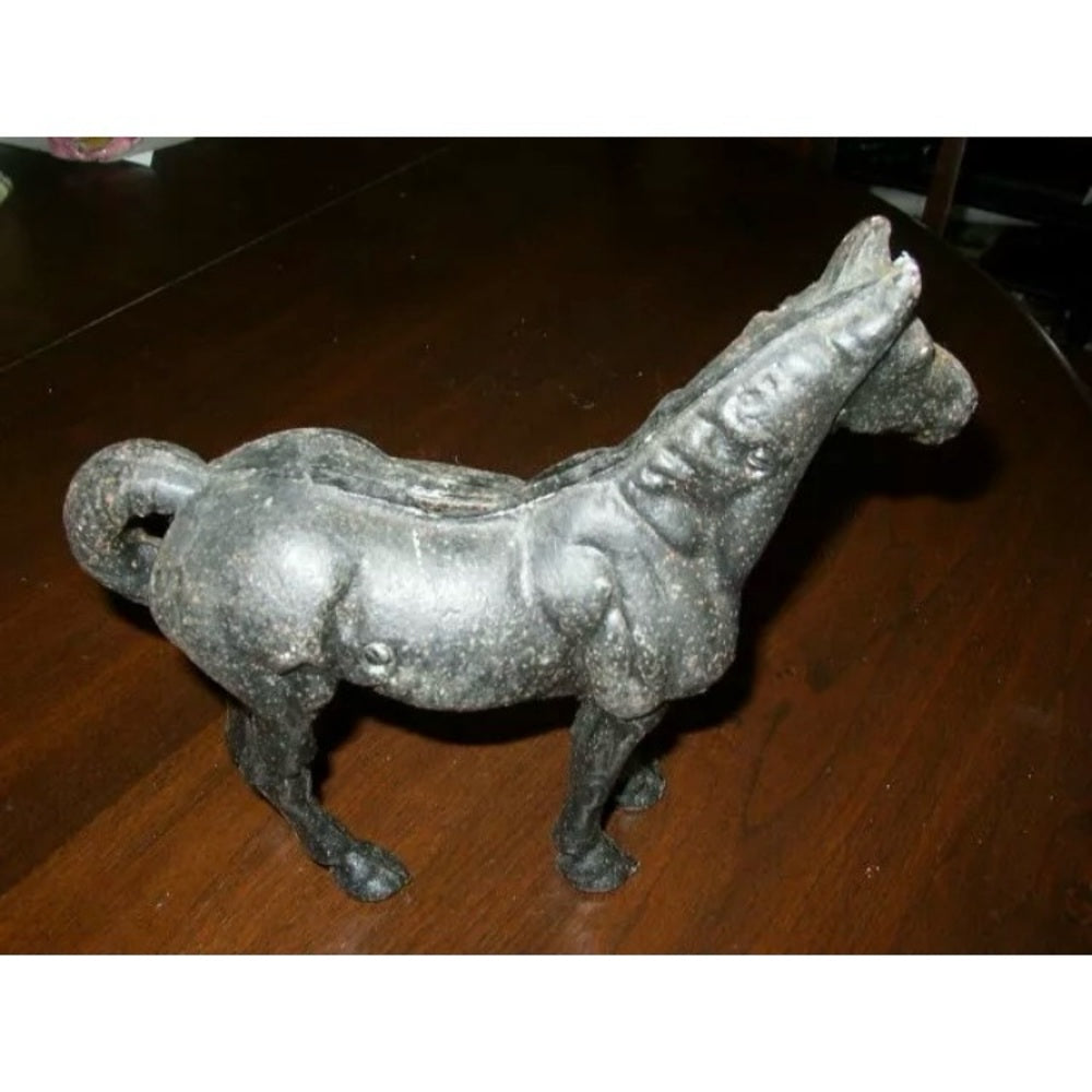 Vintage Cast Iron Horse Still Bank 11in x 9in