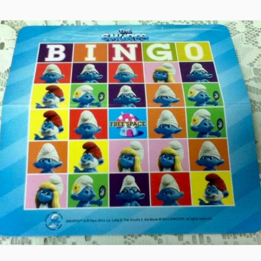 The Smurfs Big Roll Bingo 7.5in x 4.5in x 2in Tin Box