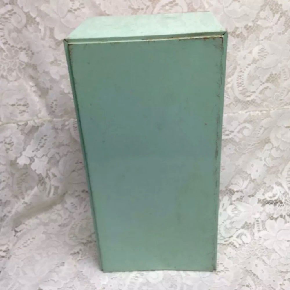 Vintage Nasau Tin Childs Toy Refrigerator 15in x 7.5in x 6.5in(J0821) This is a