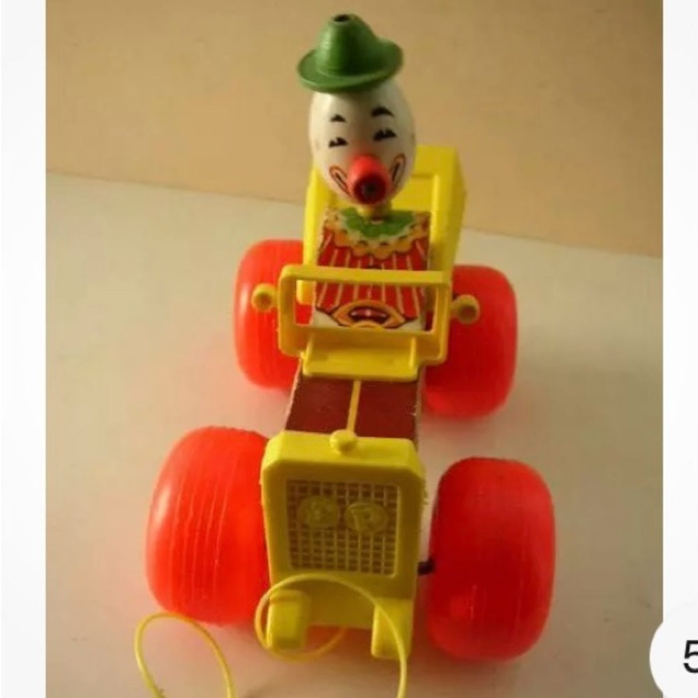 1965 Fisher Price Jalopy Pull Toy No. 724, Patent Pending