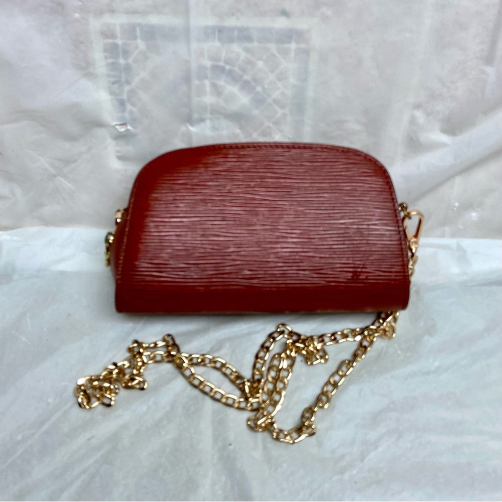 Louis Vuitton Brown Epi Leather Cosmetic Pouch-Crossbody
