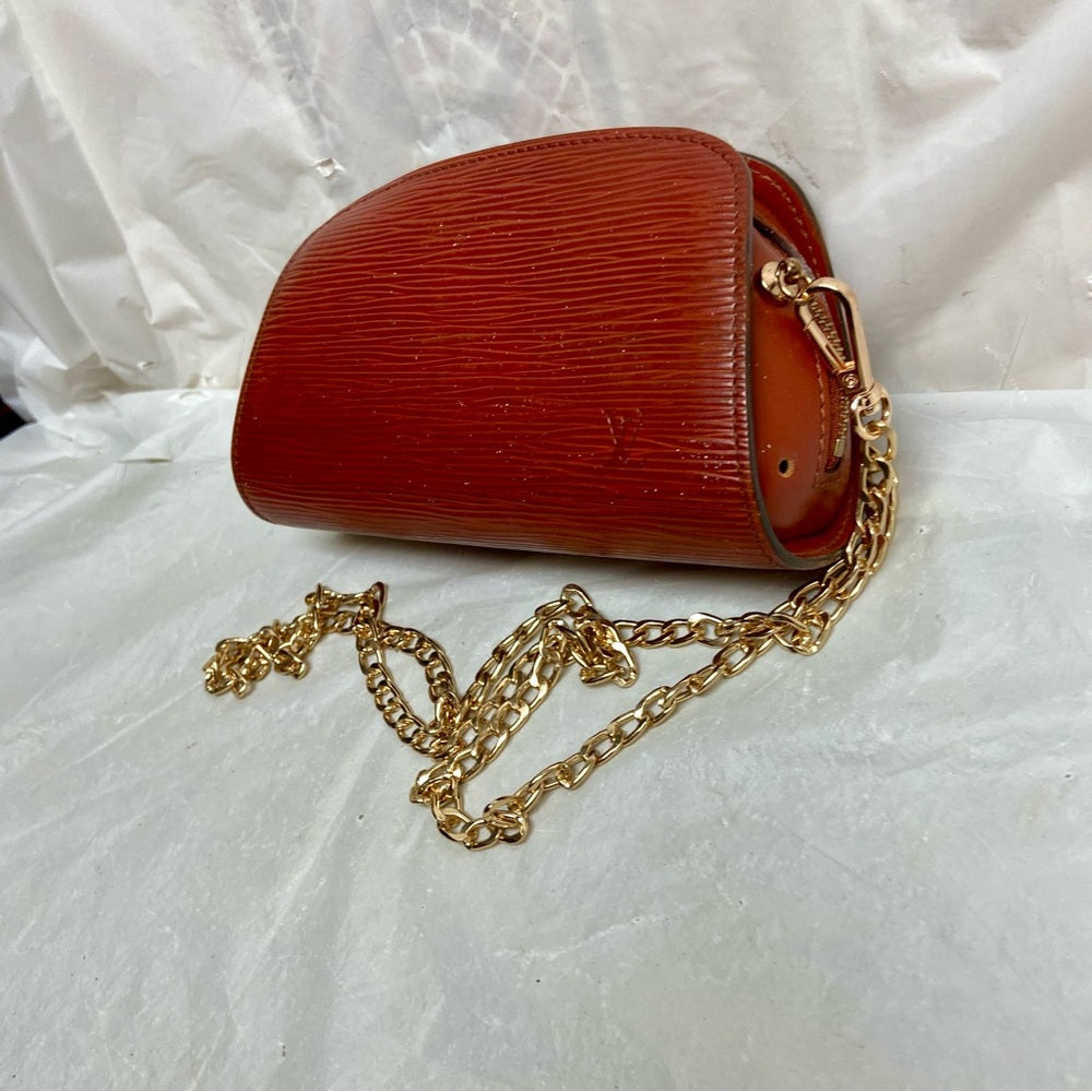 Louis Vuitton Brown Epi Leather Cosmetic Pouch-Crossbody