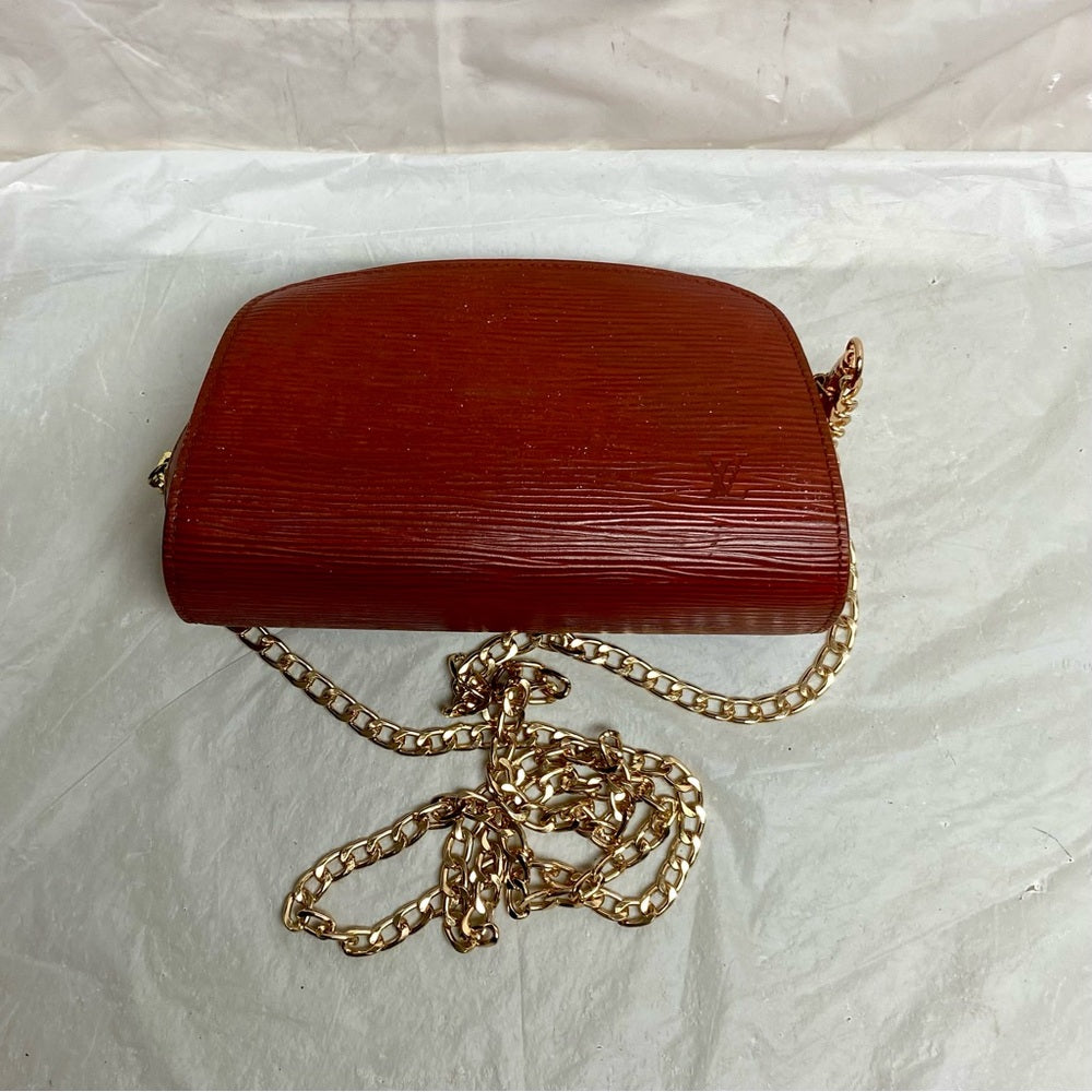 Louis Vuitton Brown Epi Leather Cosmetic Pouch-Crossbody