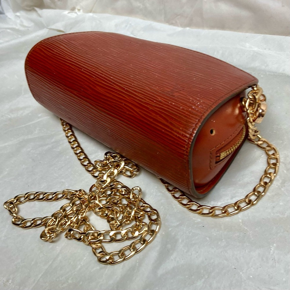Louis Vuitton Brown Epi Leather Cosmetic Pouch-Crossbody