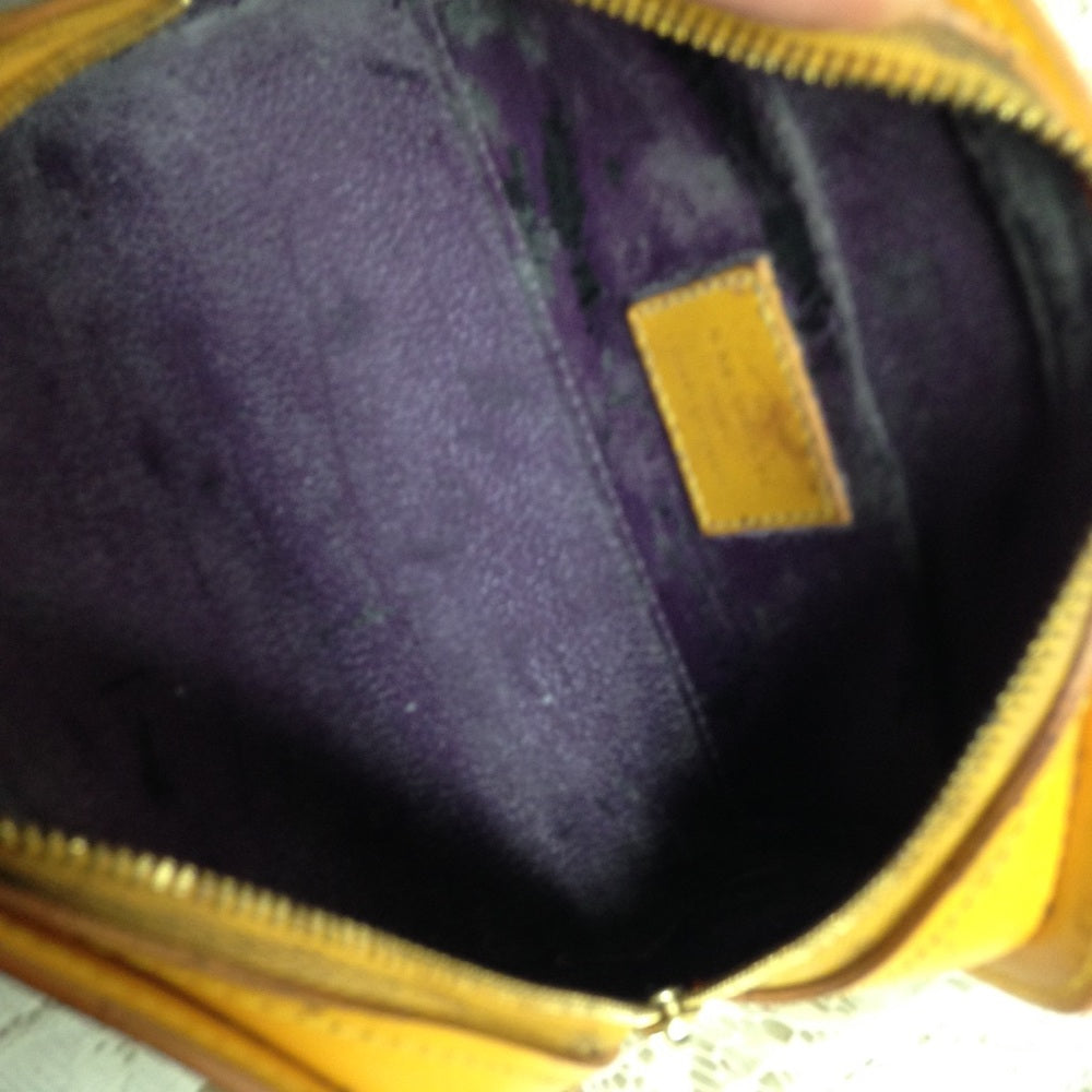 Louis Vuitton Yellow Epi Leather Cosmetic Pouch-CB