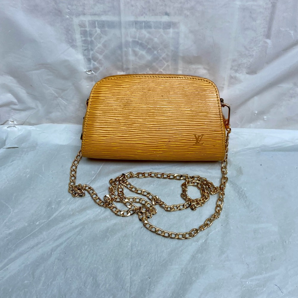 Louis Vuitton Yellow Epi Leather Cosmetic Pouch-CB