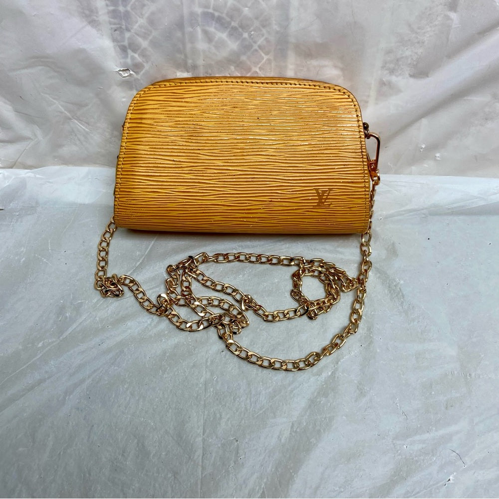 Louis Vuitton Yellow Epi Leather Cosmetic Pouch-CB