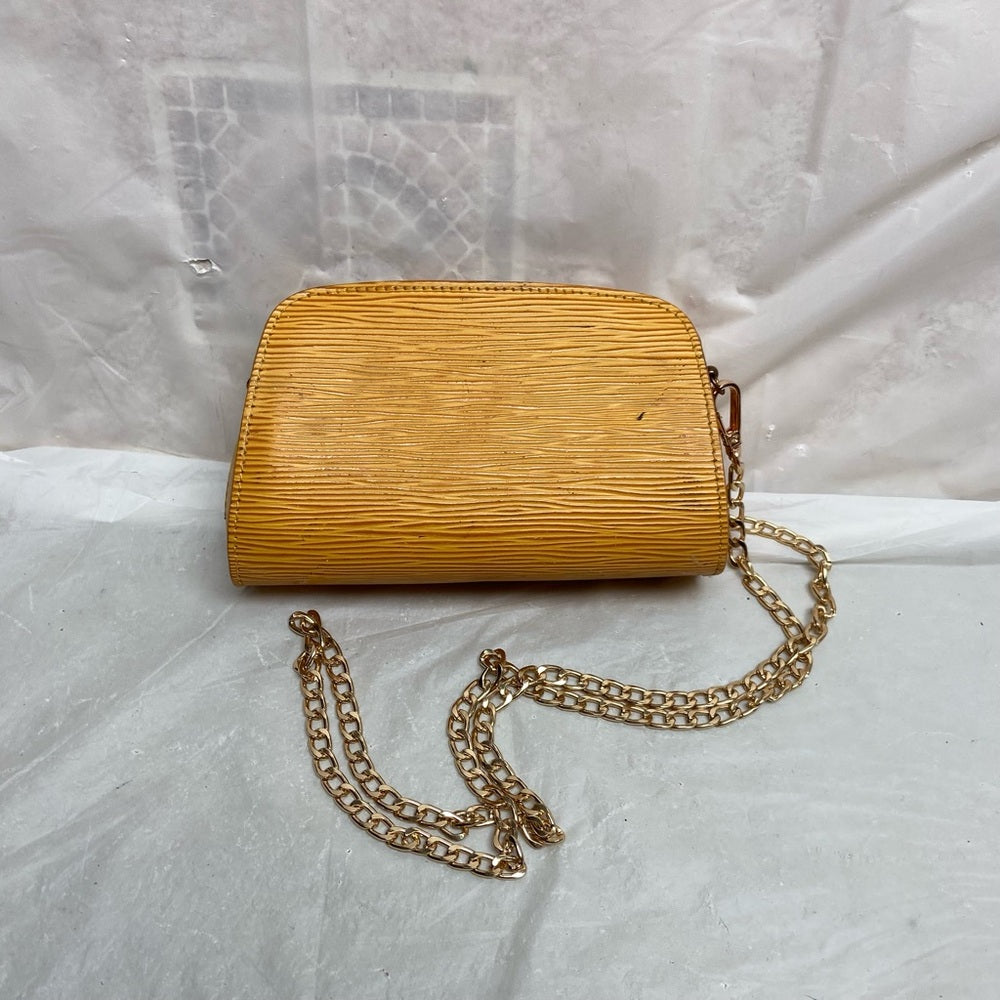 Louis Vuitton Yellow Epi Leather Cosmetic Pouch-CB