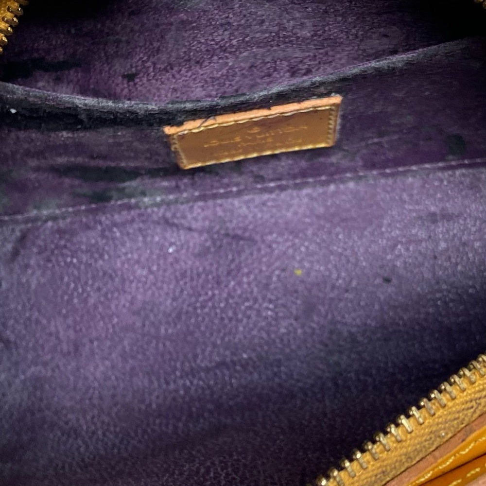 Louis Vuitton Yellow Epi Leather Cosmetic Pouch-CB