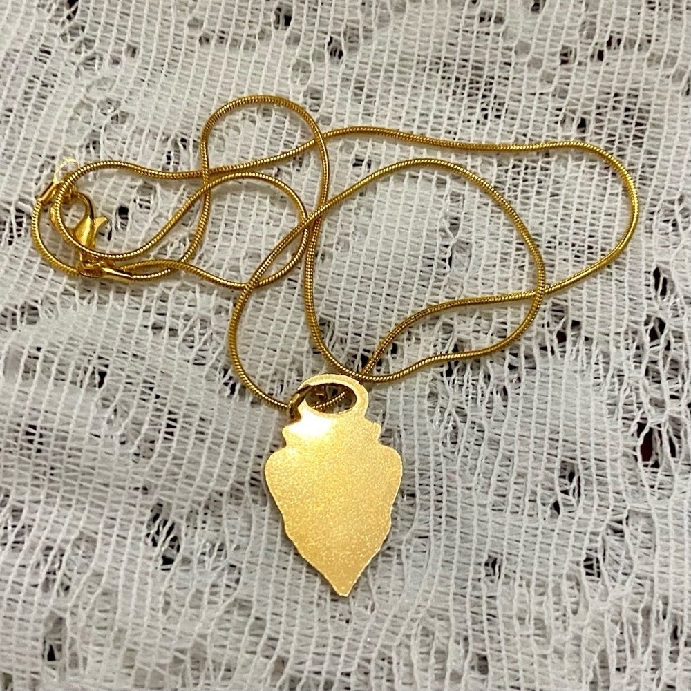 Vintage Authentic Gucci, 18in Gold Plated Charm Necklace (D)